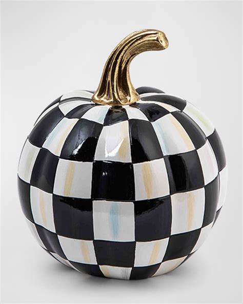 mackenzie childs pumpkin|mackenzie childs courtly check pumpkin.